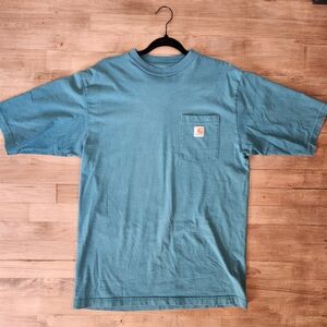 Carhartt Men's Blue Pocket T-Shirt